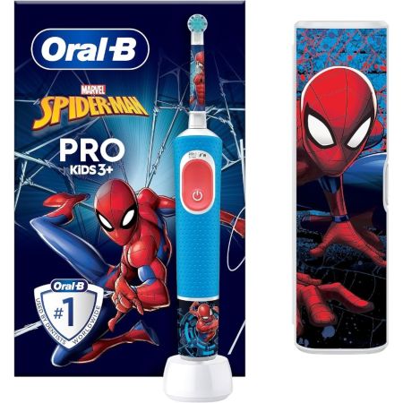 Oral-B Pro Kids 3+ Spiderman Cepillo De Dientes Estuche Cepillo de dientes eléctrico infantil limpieza suave y eficaz