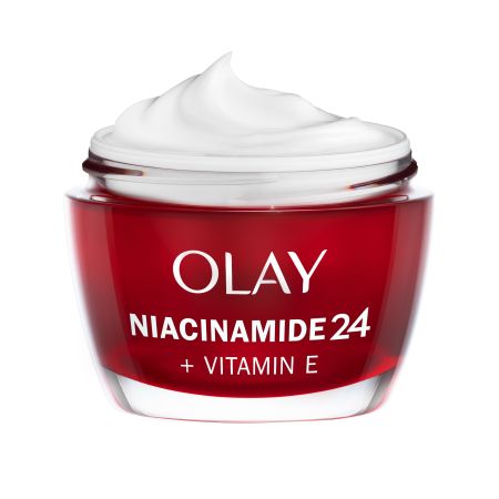 Olay Niacinamide 24 + Vitamin E Crema De Día Crema de día previene y atenúa líneas de expresión y arrugas 50 ml