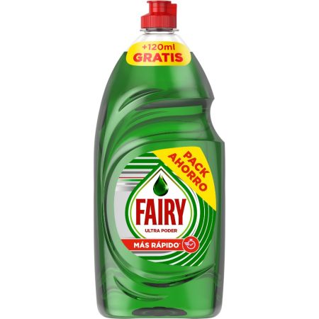 Fairy Lavavajillas Ultra Poder Lavavajillas a mano antigrasa para una limpieza rápida y sin esfuerzo