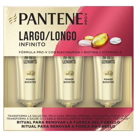 Pantene Pro-V Largo Infinito Ritual Para Renovar La Fuerza Capilar Ampollas reparadoras largo infinito 3x15 ml