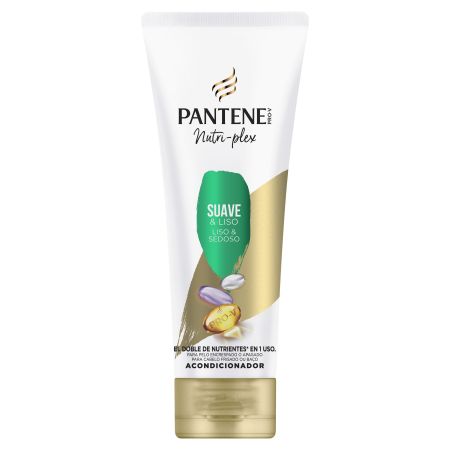 Pantene Nutri-Plex Suave Y Liso Acondicionador Acondicionador fortalece y protege para cabello encrespado y apagado 325 ml