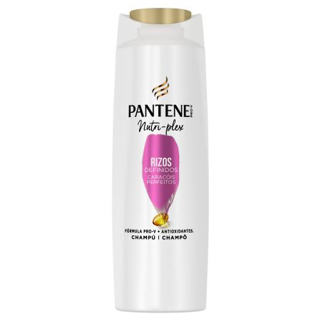 Pantene Nutri-Plex Rizos Definidos Champú Champú hidratante doma define y nutre para cabello rizado o encaracolado