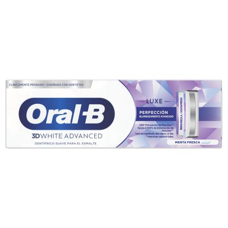 Oral-B 3d White Avanced Luxe Perfección Dentrífico Pasta de dientes blanqueamiento avanzado 24 horas sabor menta fresca 75 ml