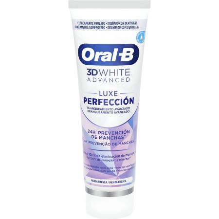 Oral-B 3d White Avanced Luxe Perfección Dentrífico Pasta de dientes blanqueamiento avanzado 24 horas sabor menta fresca 75 ml