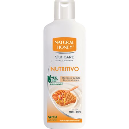 Natural Honey Skin Care Nutritivo Gel De Ducha Gel de ducha biodegradabe ofrece nutrición y cuidado con miel 650 ml