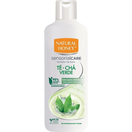 Natural Honey Sensorial Care Té-Chá Verde Gel De Ducha Gel de ducha biodegradable estimulante y refrescante 600 ml