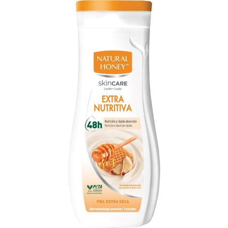 Natural Honey Skin Care Extra Nutritiva Body Lotion Loción corporal nutritiva y de rápida absorción 48 horas con miel 330 ml