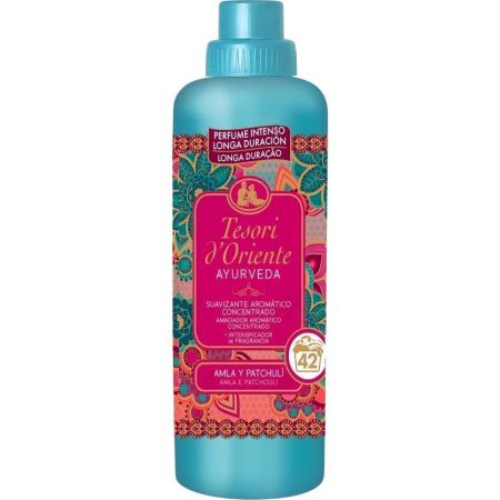 Tesori D'Oriente Ayurveda Suavizante Aromático Concentrado Suavizante concentrado con perfume intenso de ayurveda de larga duración 42 lavados 760 ml