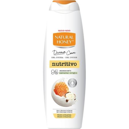 Natural Honey Derma Care Nutritivo Miel Y Manteca De Karité Gel De Ducha Gel de ducha biodegradabe ofrece nutrición y cuidado con miel y manteca de karité 650 ml