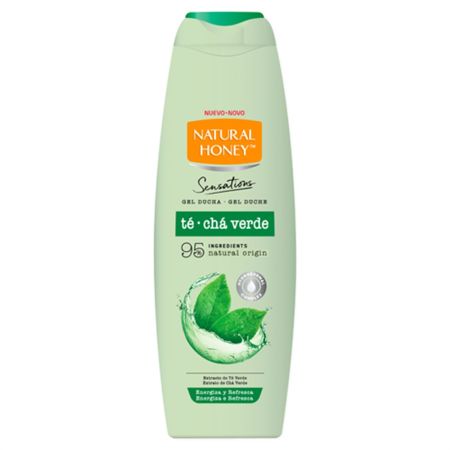 Natural Honey Derma Care Té Chá Verde Gel De Ducha Gel de ducha biodegradabe refresca y aporta energía con extracto de té verde 650 ml