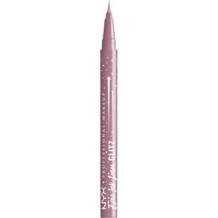 Nyx Professional Makeup Epic Ink Liner Glitz Waterproof Delineador de ojos líquido ultrapigmentado y resistente al agua con purpurina reflectante para acabado definido