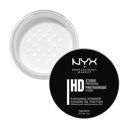 Nyx Professional Makeup Hd Finishing Powder Poudre Definition Polvos traslúcidos sueltos para un acabado mate y neutro