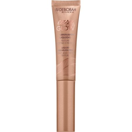 Deborah Milano Easy To Glow Liquid Highlighter Iluminador líquido de fórmula ligera con aplicador en esponja difumina con facilidad para look ultrafresco