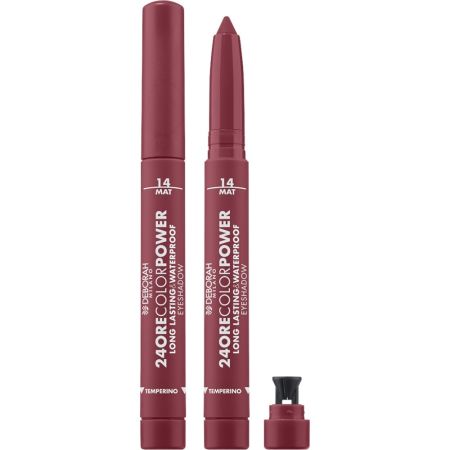 Deborah Milano 24 Ore Color Power Long Lasting & Waterproof Eyeshadow Sombra de ojos en barra con color extrapigmentado para look impecable de larga duración