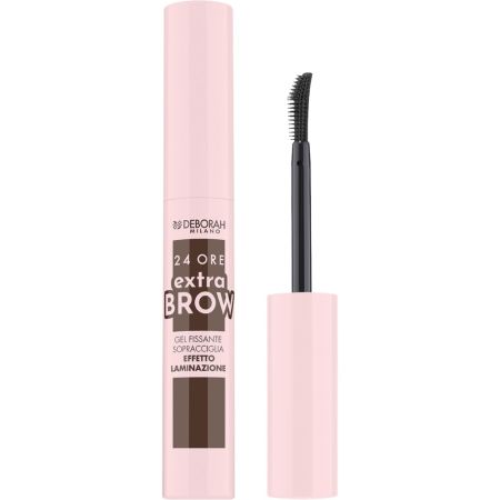 Deborah Milano 24 Ore Extra Brow Gel Fijador De Cejas Gel fijador de cejas no pegajoso de textura ligera ideal para conseguir un efecto laminado inmediato hasta 12 horas