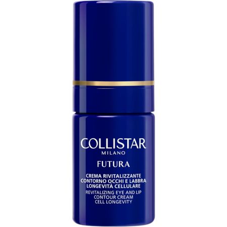 Collistar Futura Crema Revitalizante Contorno De Ojos Y Labios Contorno de ojos y labios de textura suave mejora la uniformidad para mirada luminosa y labios definidos 15 ml