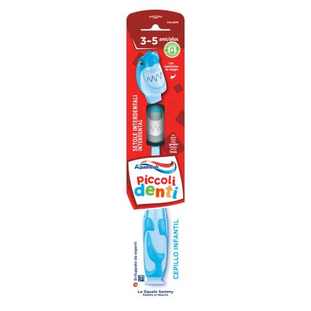 Aquafresh Piccoli Denti Cepillo Infantil  3-5 Años Cepillo de dientes infantil ayuda suavemente a limpiar sus pequeños dientes