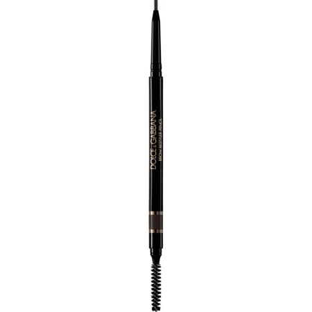 Dolce & Gabbana Brow Restyler Pencil Lápiz de cejas con cepillo y punta micro resistente al agua esculpe define y rellena para acabado hasta 16 horas de larga duración