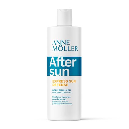 Anne Möller Express Sun Defense Body Emulsion After Sun After sun hidratante y calmante prolonga el bronceado con manteca de karité y aceites 375 ml