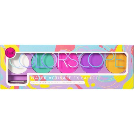 J.Cat Colorscope Water Activate Fx Palette Paleta de sombras de ojos se activa con agua y cambian de color con la luz uv 5 tonos