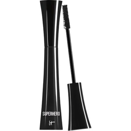 It Cosmetics Superhero Máscara de pestañas aportan volumen y aspecto super largo y elástico en solo una pasada