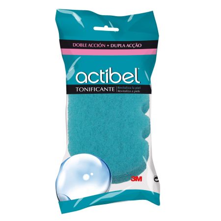 Actibel Esponja Tonificante Doble Acción Esponja de baño revitaliza la piel y ofrece un especial cuidado