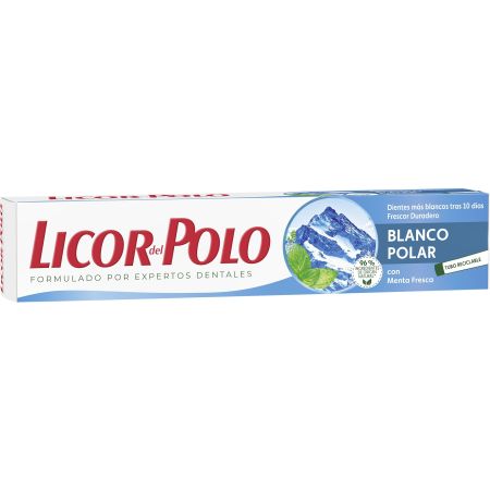 Licor Del Polo Dentífrico Blanco Polar Pasta de dientes dientes más blancos en 10 días con frescor duradero 75 ml