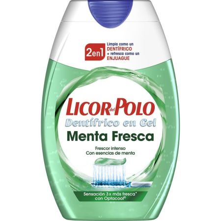 Licor Del Polo Menta Fresca Dentífrico En Gel 2en1 Pasta de dientes anticaries y antiplaca frescor intenso 75 ml
