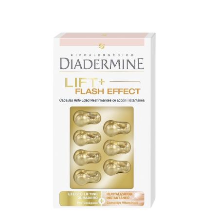Diadermine Lift + Flash Effect Cápsulas Cápsulas antiedad hidratantes y reafirmantes de acción instantánea 7 uds
