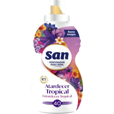 San Atardecer Tropical Perfumador Para Ropa Perfumador para la ropa fragancia más intensa y duradera 40 lavados 800 ml
