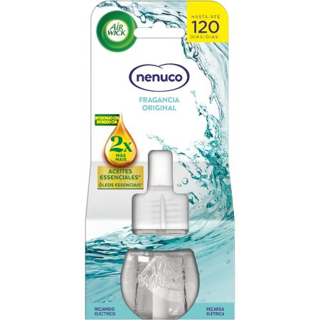 Air Wick Ambientador Essential Oils Nenuco Recambio Ambientador eléctrico para hogar con suave aroma floral 19 ml