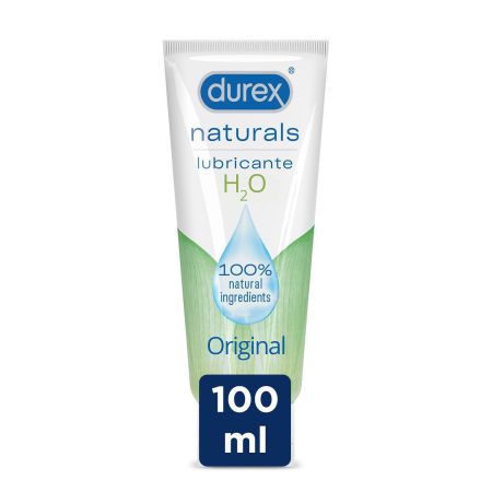 Durex Naturals Lubricante H2o Original Lubricante íntimo siente tus momentos íntimos suaves y excitantes 100 ml