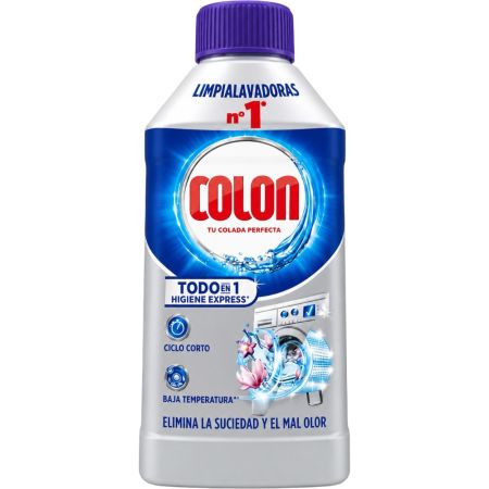 Colon Limpialavadoras Todo En 1 Limpiador para lavadoras elimina suciedad y residuos para ciclos cortos y baja temperatura 250 ml