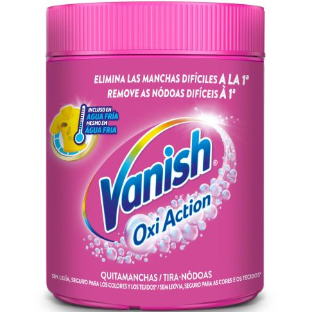 Vanish Oxi Action Quitamanchas Quitamanchas en polvo sin lejía elimina las manchas más difíciles a la primera 450 gr