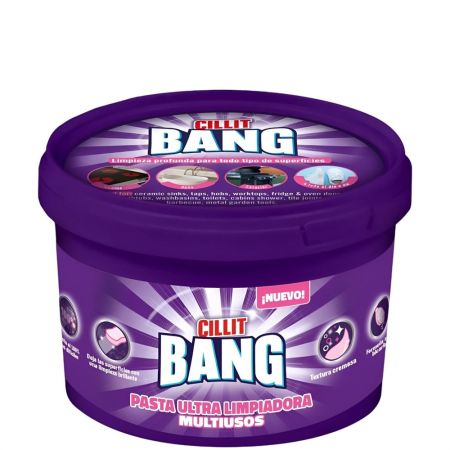 Cillit Bang Pasta Ultra Limpiadora Multiusos Pasta limpiadora multiusos elimina hasta el 100% de las manchas ofreciendo una fragancia irresistible 470 gr