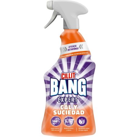 Cillit Bang Cal Y Suciedad Potente Limpiador Limpiador elimina cal restos de jabón marcas de agua y suciedad con potente fórmula 750 ml