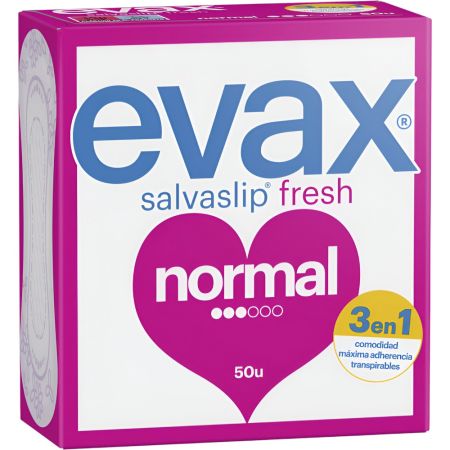 Evax Salvaslip Normal Protegeslip súper absorbente y flexible te ayudará a sentirte cómoda y fresca