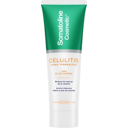 Somatoline Celulitis Crema Termoactiva Crema anticelulítica con acción intensiva actúa sobre piel de naranja y retención de líquidos cutáneos 250 ml