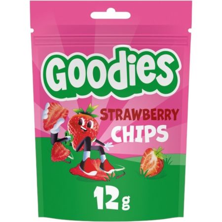 Goodies Chips Strawberry Snack divertido y sabroso elaborado con ingredientes naturales a partir de 3 años
