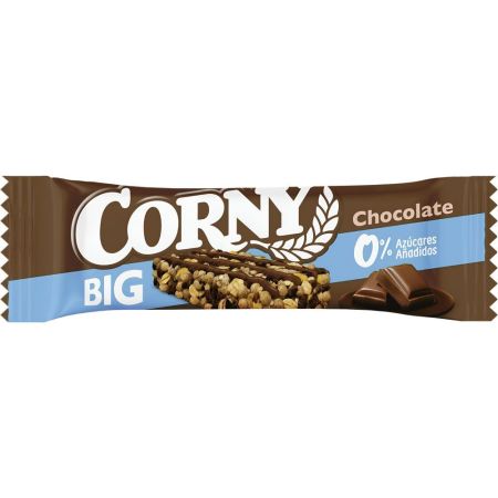 Corny Barrita Big Chocolate 0% Azúcares Añadidos Barrita de chocolate sin azúcares añadidos para tomar cuando y dónde quieras 40 gr