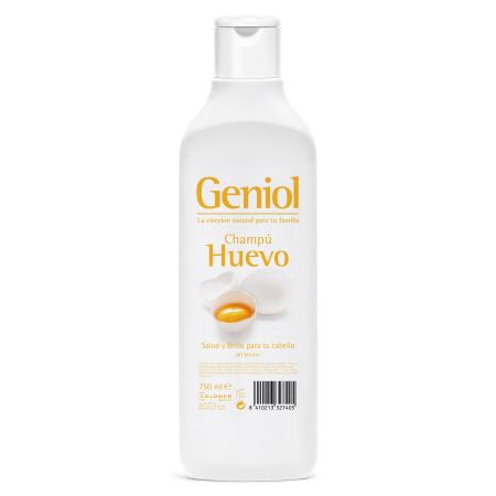 Geniol Huevo Champú Champú aporta salud y brillo al cabello con huevo 750 ml
