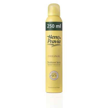 Heno De Pravia Original Desodorante Spray Desodorante con aroma fresco y limpio protección 24 horas 250 ml