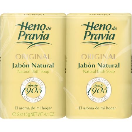 Heno De Pravia Original Jabón Natural Duplo Jabón de manos natural con aroma 2x115 gr