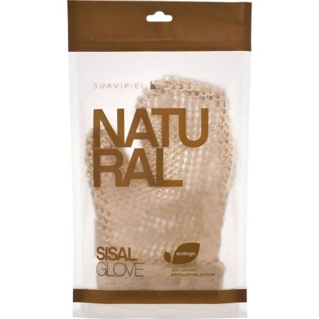 Suavipiel Natural Sisal Glove Manopla de baño natural elimina toxinas células muertas exceso de grasa y puntos negros