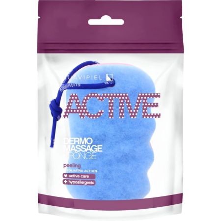 Suavipiel Active Dermo Massage Sponge Esponja de baño con fibra de poliéster limpieza y mantiene sana la piel relajando tu cuerpo