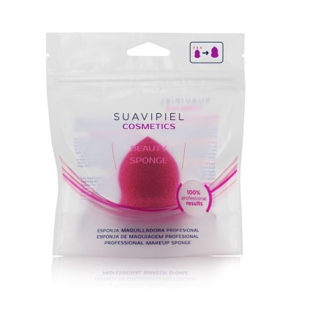 Suavipiel Cosmetics Beauty Sponge Esponja de maquillaje profesional fija el maquillaje creando un efecto liso y uniforme