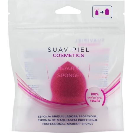 Suavipiel Cosmetics Beauty Sponge Esponja de maquillaje profesional fija el maquillaje creando un efecto liso y uniforme