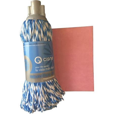 El Cisne Fregona Microfibra Nº50 + Bayeta Pack regalo para la limpieza de cualquier superficie
