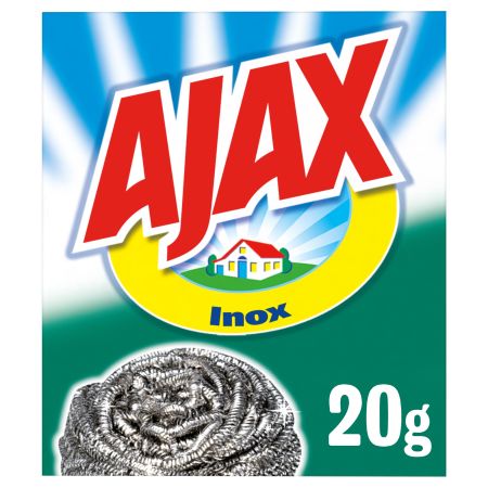 Ajax Estropajo Inox Estropajo de acero inoxidable arranca la suciedad con máxima eficacia 20 gr