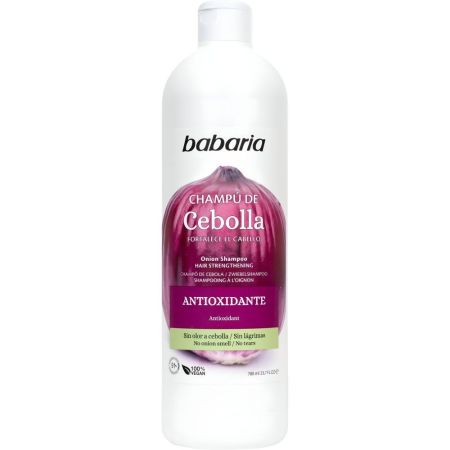 Babaria Cebolla Champú Champú antioxidante estimulante y fortalecedor del cabello 700 ml
